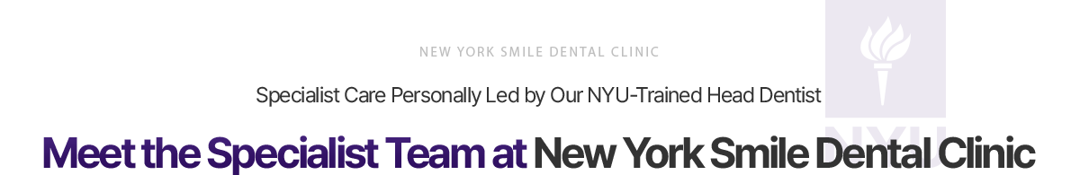 Meet the Specialist Team at New York Smile Dental Clinic