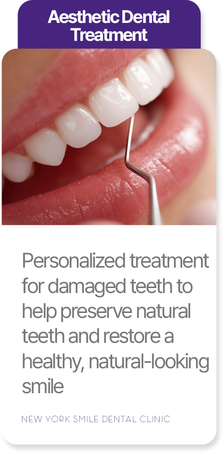 Aesthetic dental treatment at New York Smile Dental Clinic