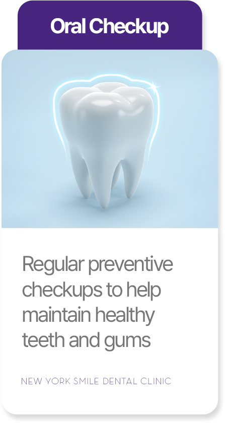 Oral checkup at New York Smile Dental Clinic