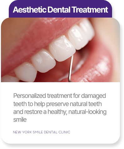 Aesthetic dental treatment at New York Smile Dental Clinic
