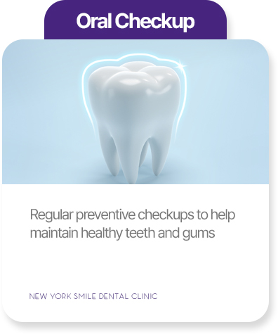 Oral checkup at New York Smile Dental Clinic